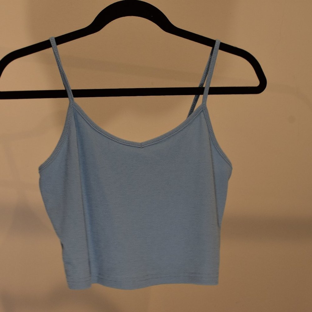 Shein Blue Crop Tank